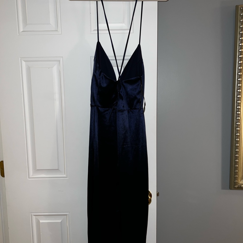Navy blue cocktail dress
